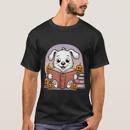 Leuk halloween honden cadeau t-shirt (Voorkant)