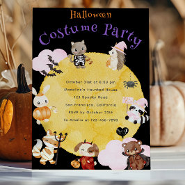 Leuk Halloween Kinder kostuum feest Kaart