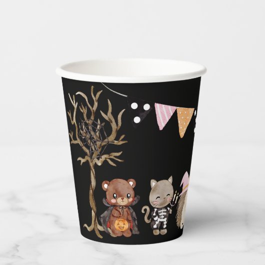 Leuk Halloween Kinder kostuum feest Papieren Bekers (Voorkant)