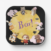 Leuk Halloween Kinder kostuum feest Papieren Bordje (Voorkant)