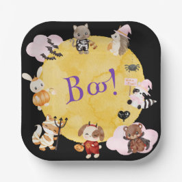 Leuk Halloween Kinder kostuum feest Papieren Bordje