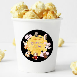 Leuk Halloween Kinder kostuum feest Ronde Sticker