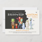 Leuk Halloween Kinder partij Kaart (Voorkant)