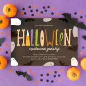 Leuk Halloween Kostuum Feest Kaart