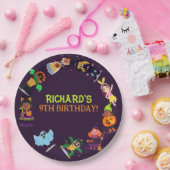 Leuk Halloween kostuum Modern Verjaardagsfeest Papieren Bordje (Feest)