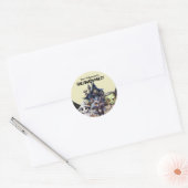 Leuk Halloween Kostuum Party en Haunted House Ronde Sticker (Envelop)