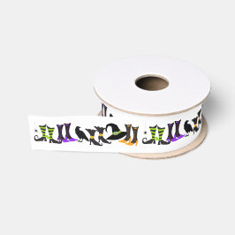 Leuk Halloween lint met Spiders Crows Witch Petten
