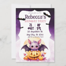 Leuk Halloween Meisje Halloween Party Paarse Bat