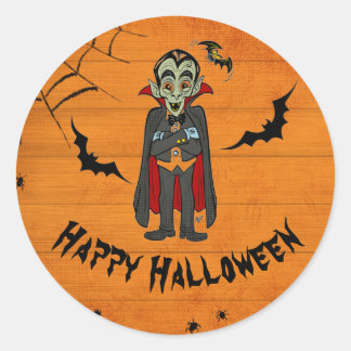 leuk Halloween monster voor kinderen Ronde Sticker