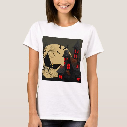 Leuk Halloween-ontwerp T-shirt (Voorkant)