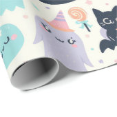 Leuk Halloween pastelpatroon Cadeaupapier (Rol Hoek)