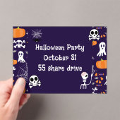 Leuk Halloween patroon Acryl Uitnodigingen (Insitu (Draagbaar))