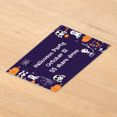 Leuk Halloween patroon Acryl Uitnodigingen (Laagn)