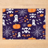 Leuk Halloween patroon Acryl Uitnodigingen (Voorkant)