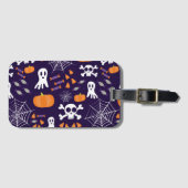 Leuk Halloween-patroon Bagagelabel (Voorkant (horizontaal))