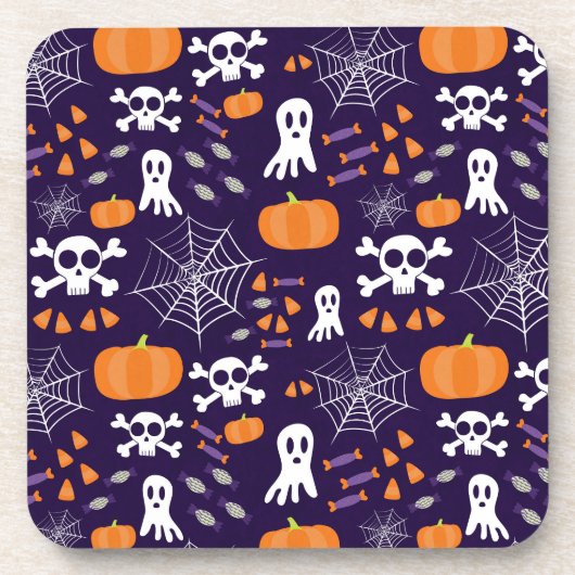 Leuk Halloween patroon Bier Onderzetter (Voorkant)