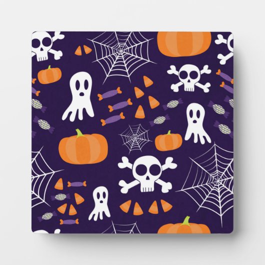 Leuk Halloween patroon Fotoplaat (Voorkant)