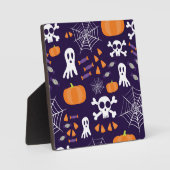 Leuk Halloween patroon Fotoplaat (Voorkant)