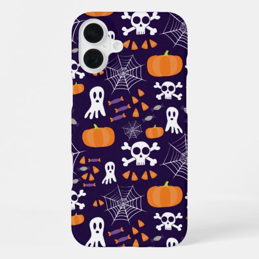 Leuk Halloween patroon iPhone Hoesje (Achterkant)