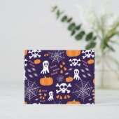 Leuk Halloween patroon Kaart (Staand voorkant)