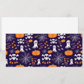 Leuk Halloween patroon Kaart (Voorkant / Achterkant)
