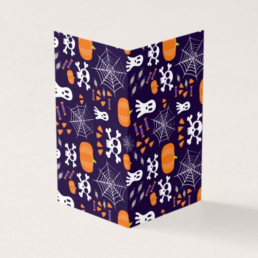 Leuk Halloween patroon Kaart (Buitenkant)