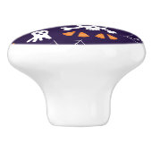 Leuk Halloween patroon Keramische Knop (Zijkant)