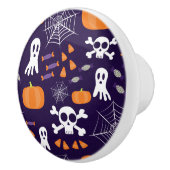 Leuk Halloween patroon Keramische Knop (Rechts)