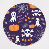 Leuk Halloween patroon Labels (Design 2)