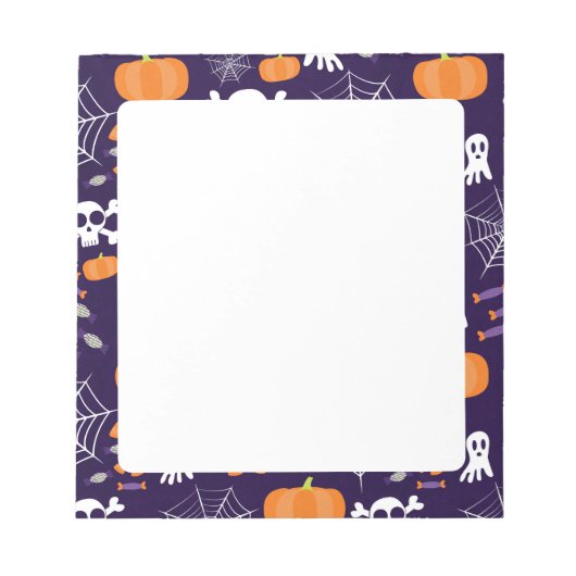 Leuk Halloween patroon Notitieblok (Voorkant)