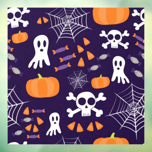 Leuk Halloween patroon Raamsticker (Vel 3)