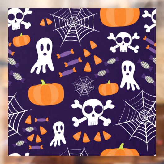 Leuk Halloween patroon Raamsticker (Vel 2)