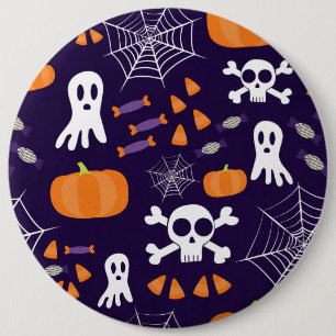Leuk Halloween patroon Ronde Button 6,0 Cm