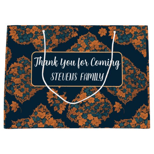 Leuk Halloween Patroon spooky party Groot Cadeauzakje (Voorkant)