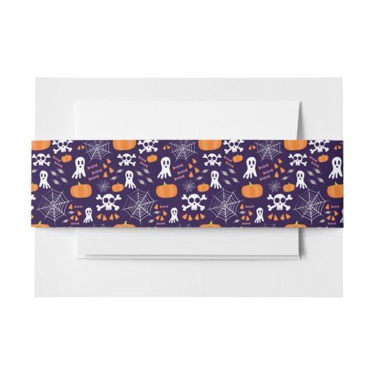Leuk Halloween patroon Uitnodigingen Wikkel (Voorkant Voorbeeld)