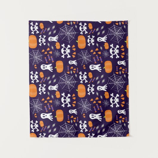 Leuk Halloween patroon Wandkleed (Voorkant)