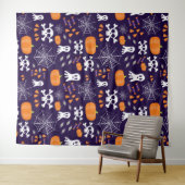 Leuk Halloween patroon Wandkleed (In Situ (horizontaal))