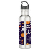 Leuk Halloween patroon Waterfles (Achterkant)