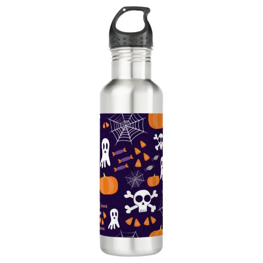 Leuk Halloween patroon Waterfles (Voorkant)