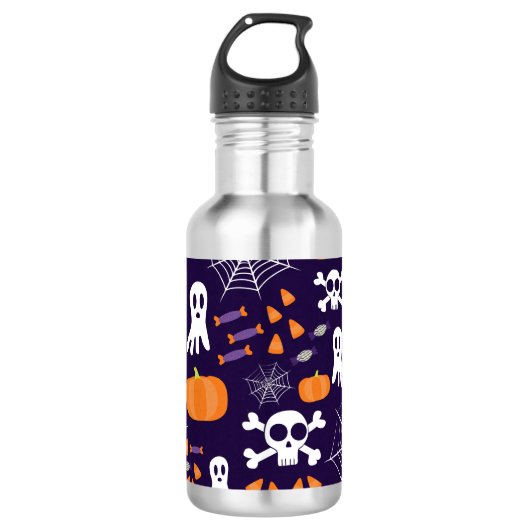 Leuk Halloween patroon Waterfles (Voorkant)