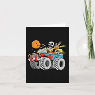 Leuk Halloween Skelet Monster-Truck Kinder Jongens Kaart