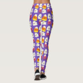 Leuk Halloween Snoep en spookpatroon Leggings (Achterkant)