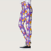 Leuk Halloween Snoep en spookpatroon Leggings (Links)