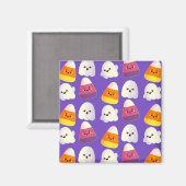 Leuk Halloween Snoep en spookpatroon Magneet (Voorkant / Achterkant)