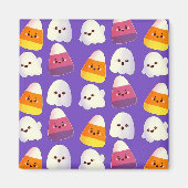 Leuk Halloween Snoep en spookpatroon Magneet (Voorkant)