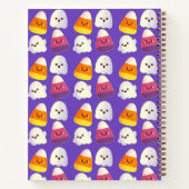 Leuk Halloween Snoep en spookpatroon Notitieboek (Achterkant)