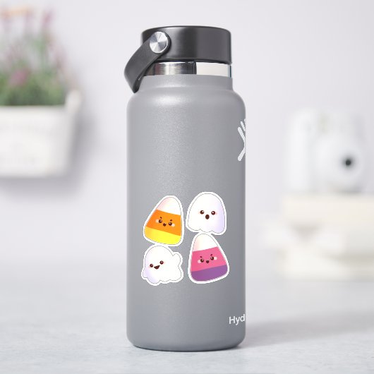 Leuk Halloween Snoep en spookpatroon Sticker (HydroFlask)