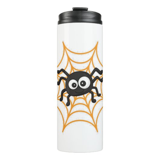 Leuk Halloween Spider Poster Thermosbeker (Voorkant)