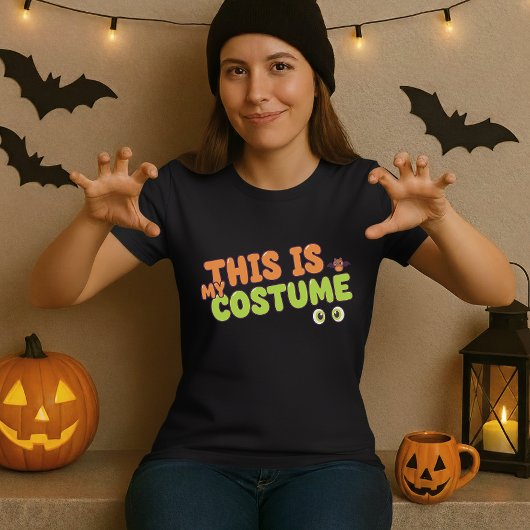 Leuk Halloween T-shirt; dit is mijn kostuum quote  T-shirt