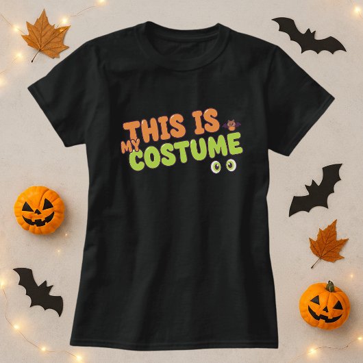 Leuk Halloween T-shirt; dit is mijn kostuum quote  T-shirt